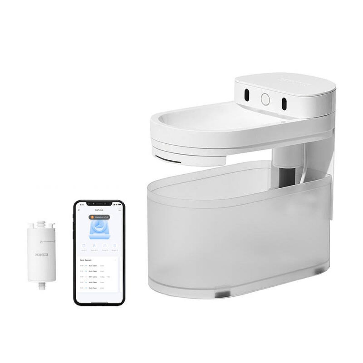 Catlink Pure 3 έξυπνο σιντριβάνι για σκύλους και γάτες (λευκό)