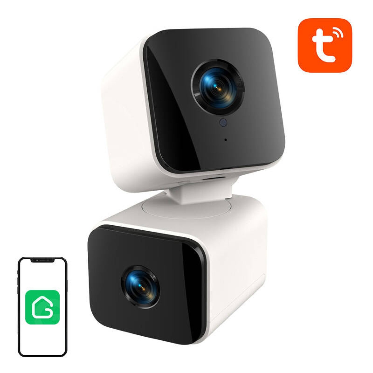 Έξυπνη διπλή κάμερα WiFi Gosund PC12 (4MP 1920x2160, Tuya)