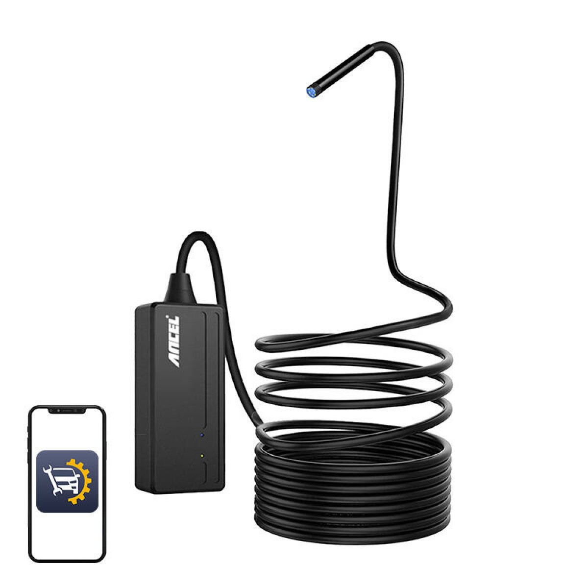 Ancel Ενδοσκοπική Κάμερα W655 Wi-Fi (Μαύρο)