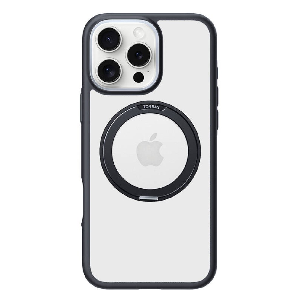 Torras Ostand R Fusion Case for iPhone 16 Pro Max (Black)