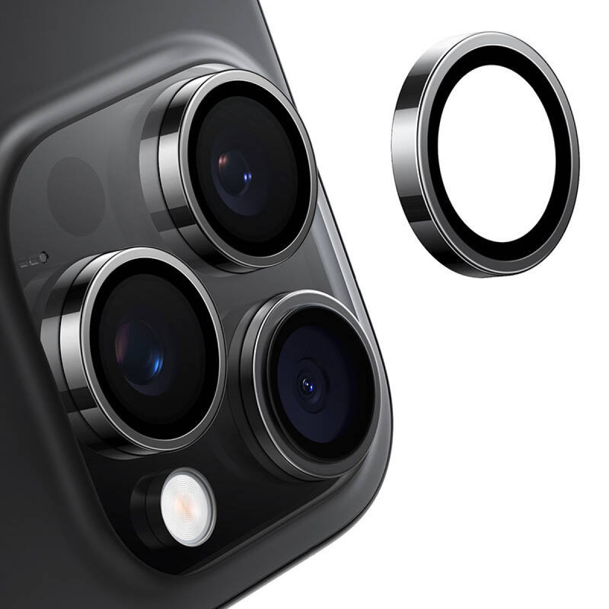 Lensguard Camera Glass for iPhone 16/16 Plus (Black)