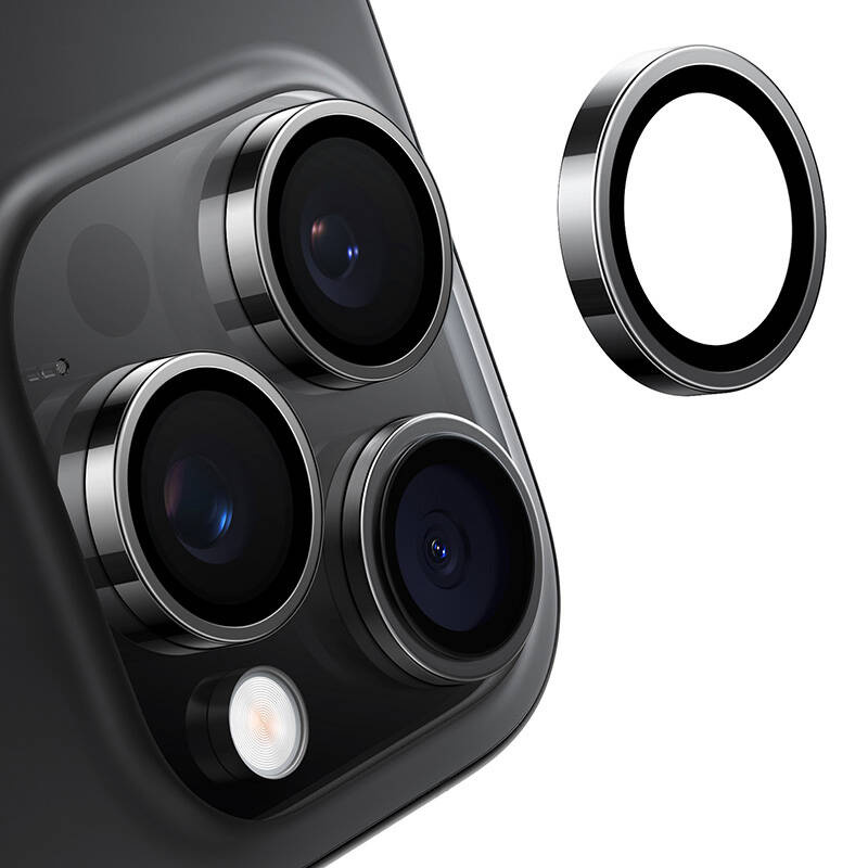 Lensguard Camera Glass for iPhone 16/16 Plus (Black)