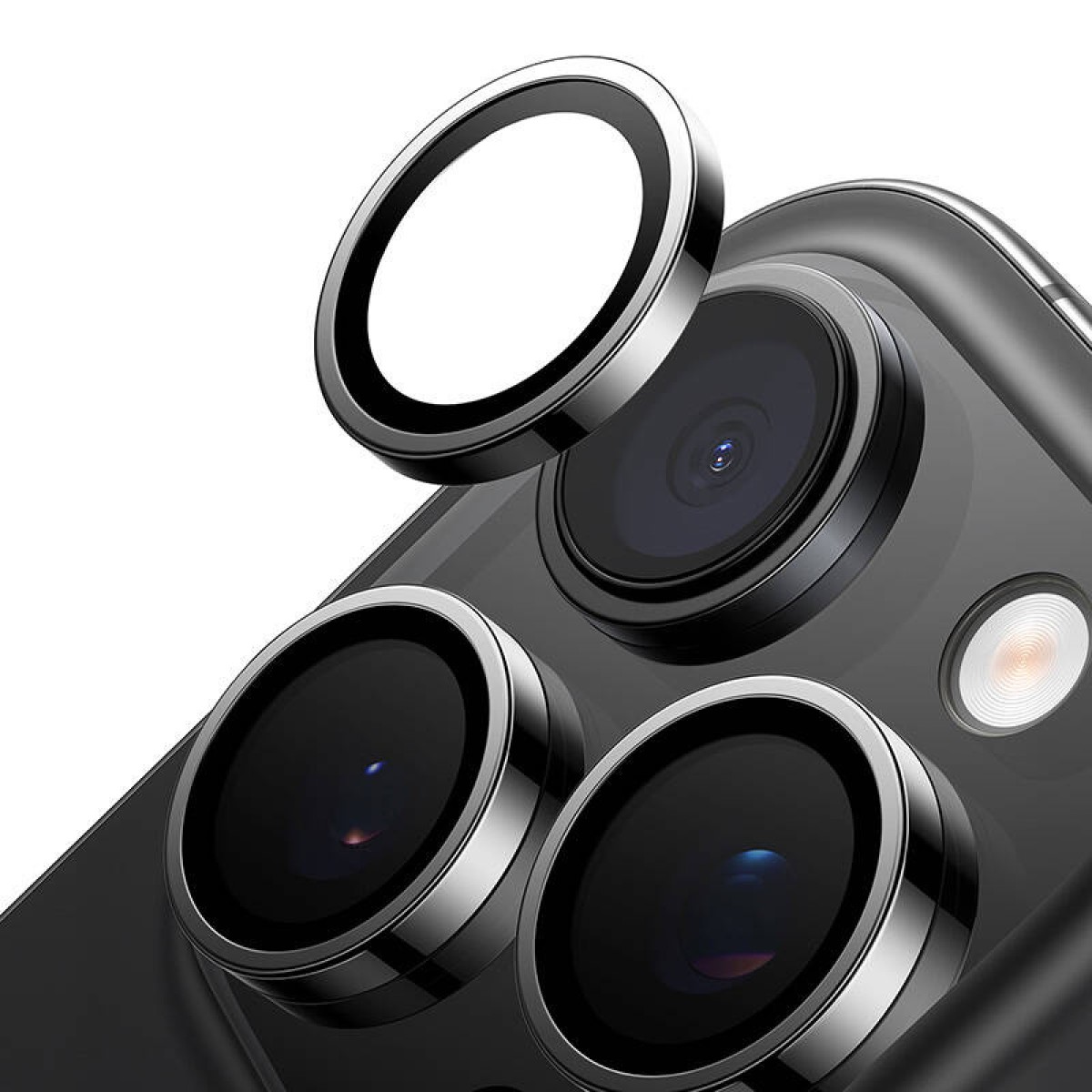 Lensguard Camera Glass for iPhone 16/16 Plus (Black)