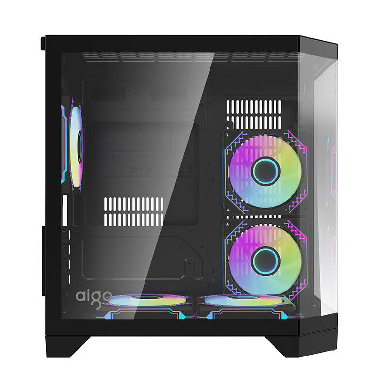Darflash FT350 θήκη υπολογιστή + 5 ανεμιστήρες aRGB (μαύρο)