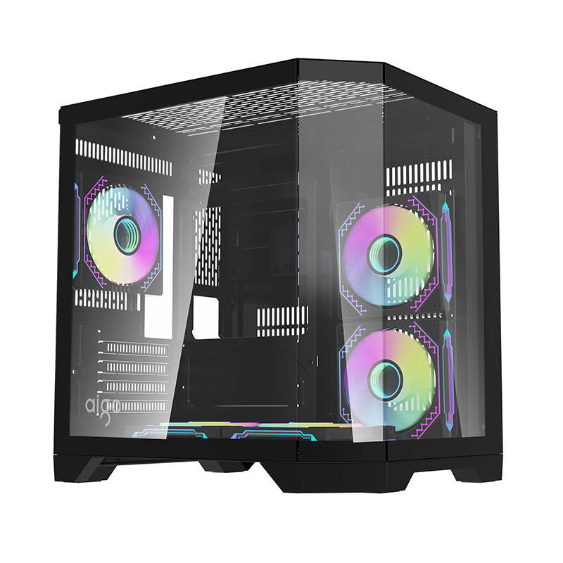 Darflash FT350 θήκη υπολογιστή + 5 ανεμιστήρες aRGB (μαύρο)