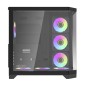 Darflash FT418 PRO θήκη υπολογιστή + 7 ανεμιστήρες aRGB (μαύρο)