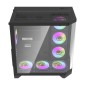 Darflash FT418 PRO θήκη υπολογιστή + 7 ανεμιστήρες aRGB (μαύρο)