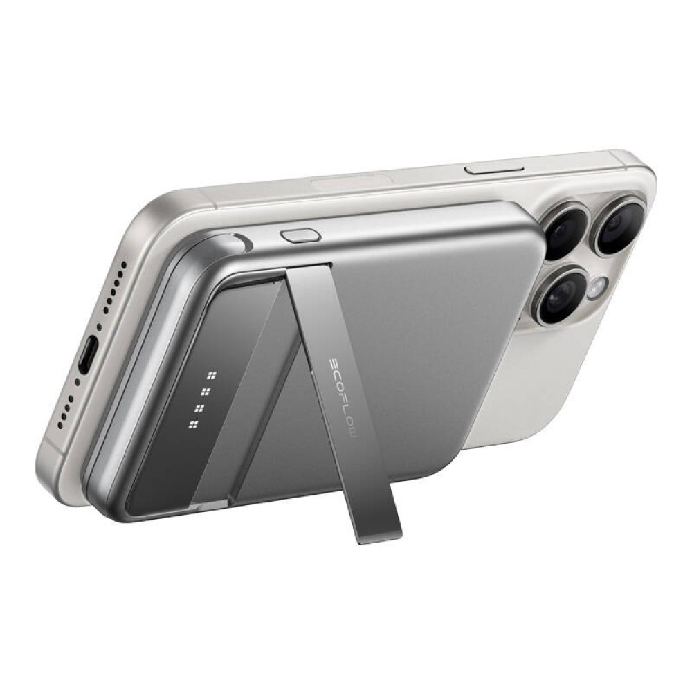 Μαγνητικό powerbank EcoFlow RAPID, 5000mAh, (ασημί).