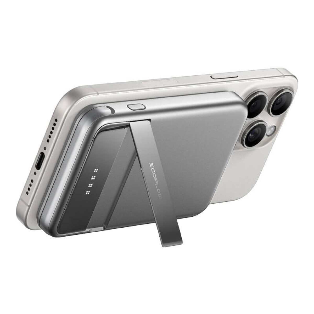 Μαγνητικό powerbank EcoFlow RAPID, 5000mAh, (ασημί).