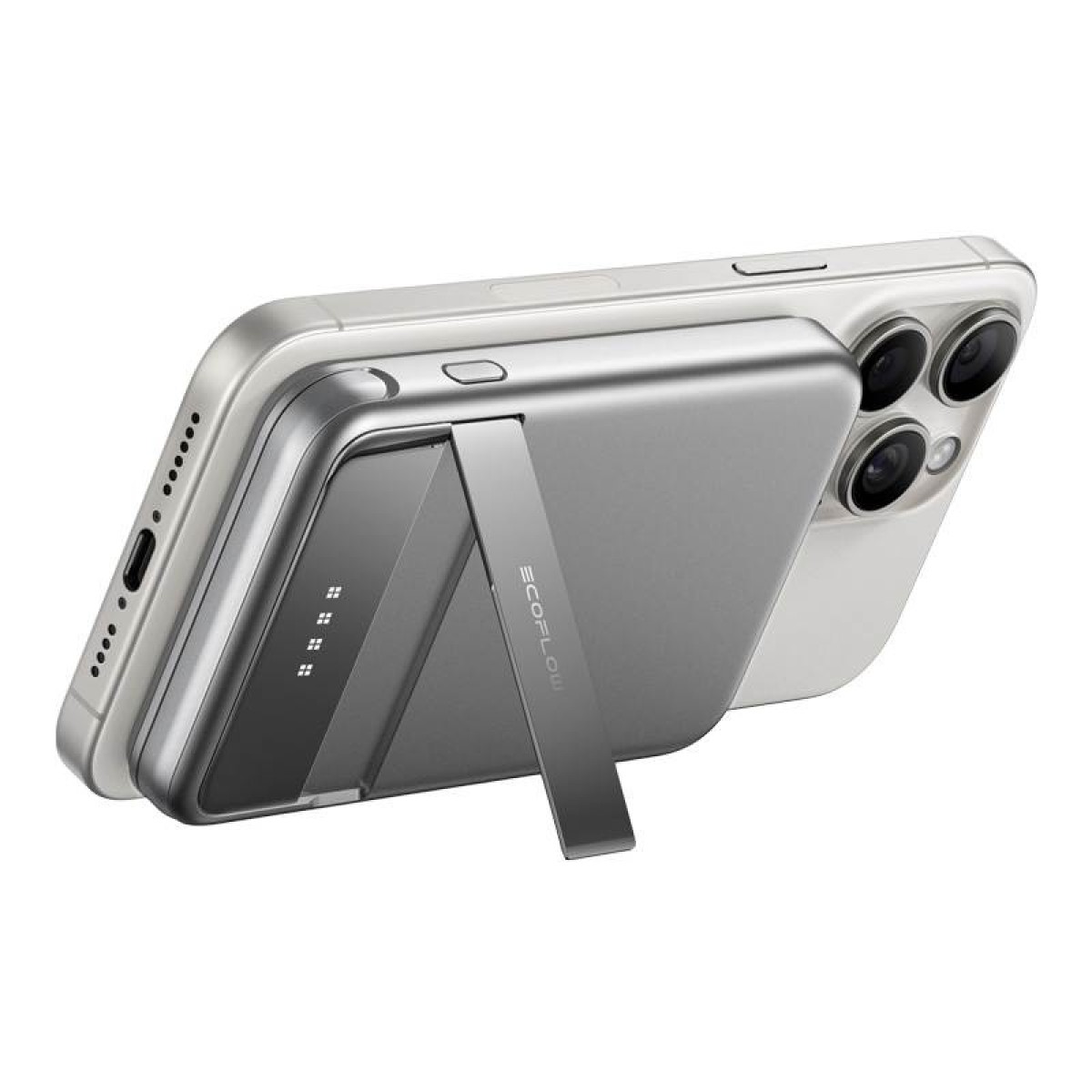 Μαγνητικό powerbank EcoFlow RAPID, 5000mAh, (ασημί).