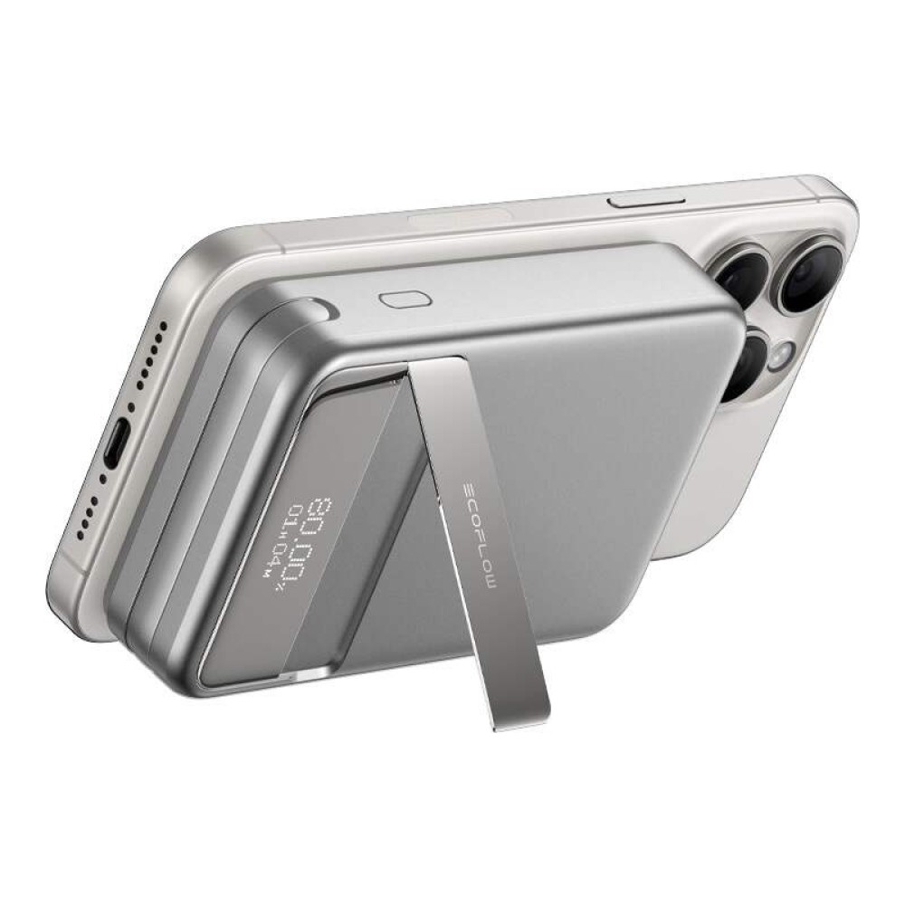 Μαγνητικό powerbank EcoFlow RAPID, 10000mAh, (ασημί).