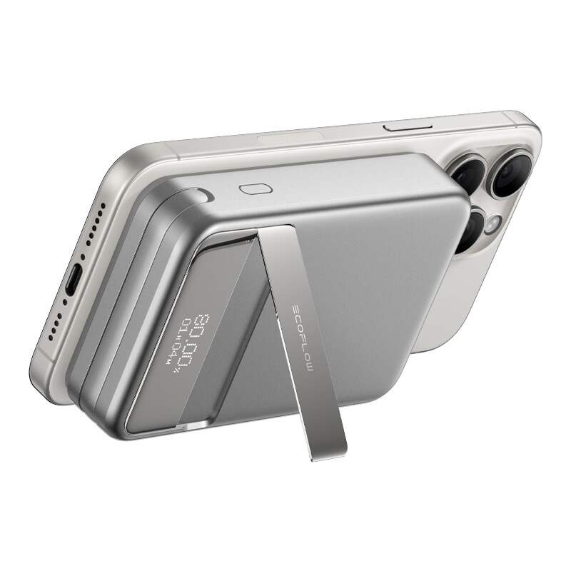Μαγνητικό powerbank EcoFlow RAPID, 10000mAh, (ασημί).