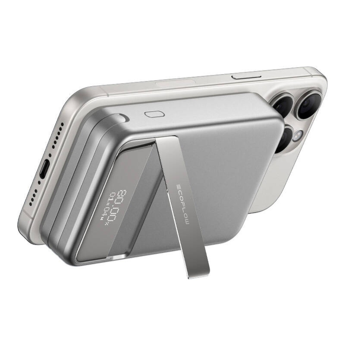 Μαγνητικό powerbank EcoFlow RAPID, 10000mAh, (ασημί).