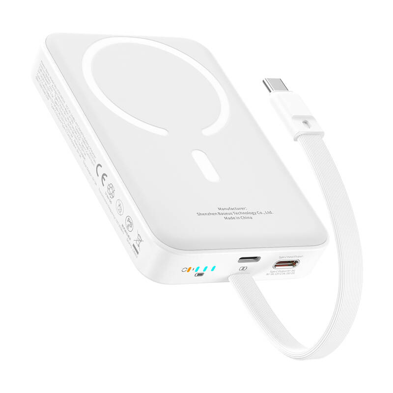 Baseus Mini 10000mAh 30W Magnetic Powerbank (λευκό) Bayern Edition