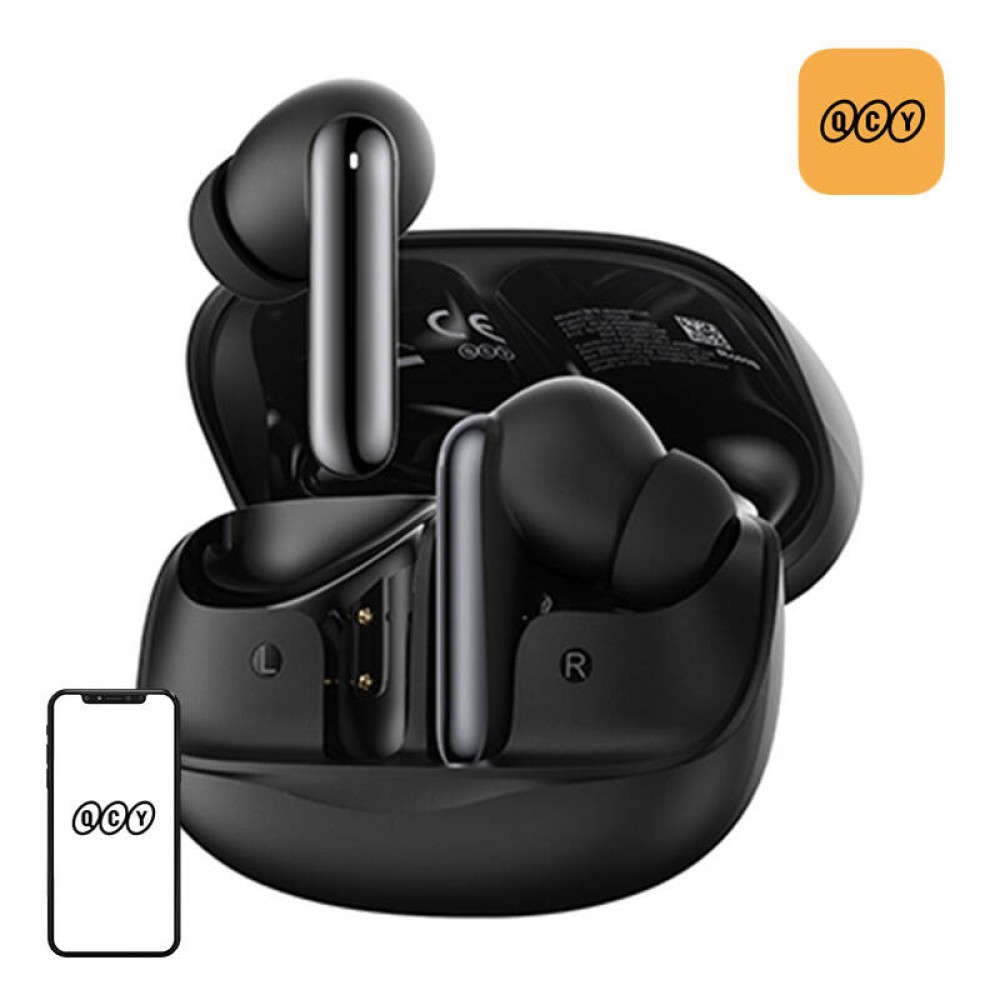 TWS QCY MeloBuds HT12 ακουστικά (μαύρο)