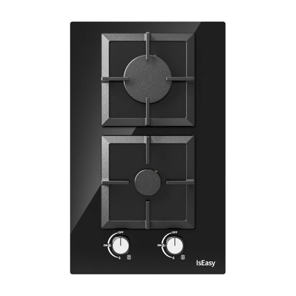 IsEasy MGBG-312S2C γυάλινη εστία αερίου διπλής ζώνης (τετράγωνη)