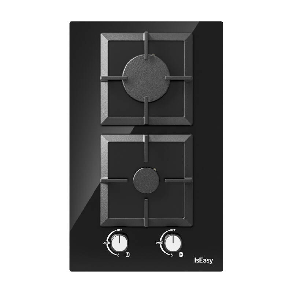 IsEasy MGBG-312S2C γυάλινη εστία αερίου διπλής ζώνης (τετράγωνη)