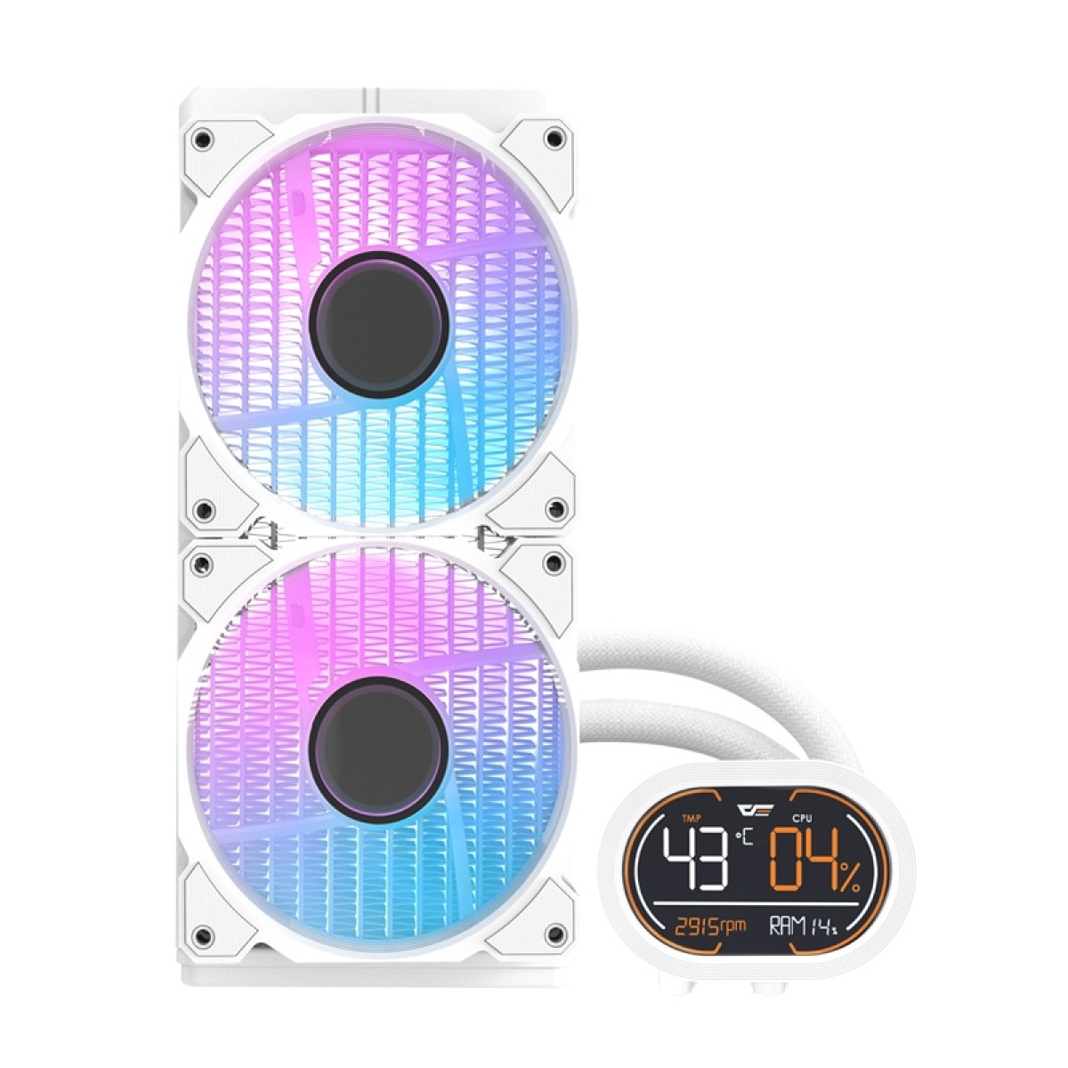 Darkflash DH240D ψύκτης νερού CPU (λευκό)