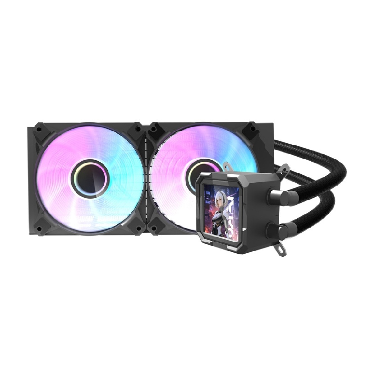 Ψυγείο νερού CPU Darkflash DV240S (μαύρο)
