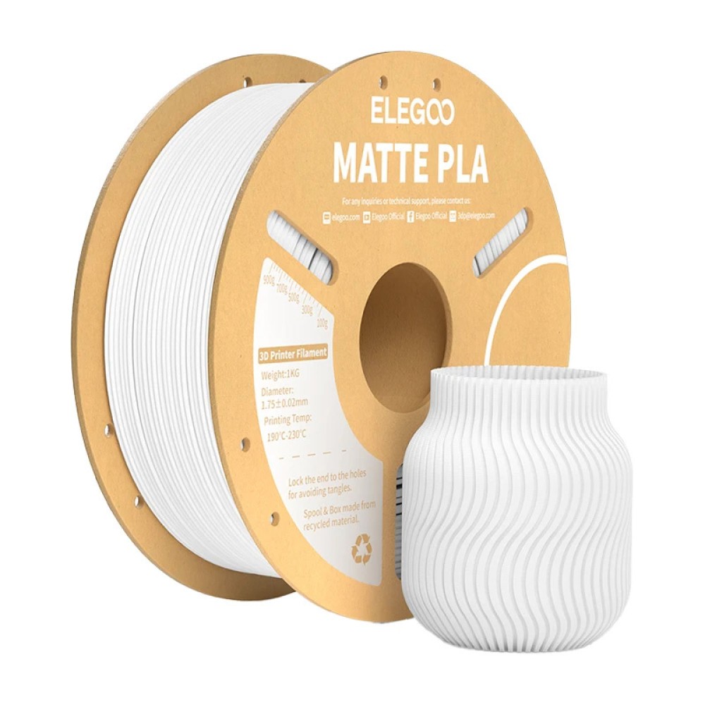 PLA Matte ELEGOO Filament (Λευκό)