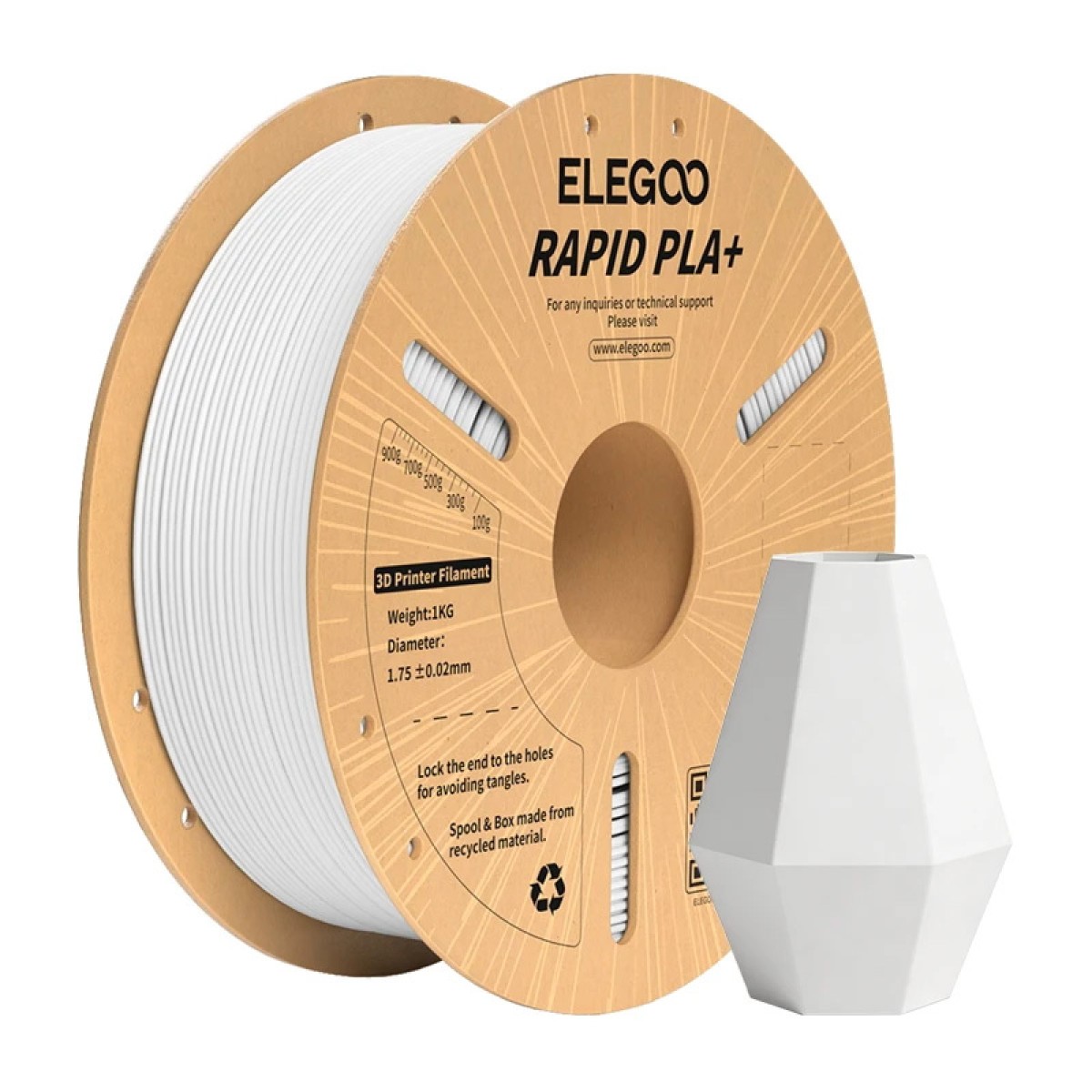 ELEGOO Rapid PLA+ νήμα (λευκό)