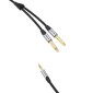 Καλώδιο ήχου mini jack 3.5mm σε 2x jack 6.35mm αρσενικό Vention BARHK 8m