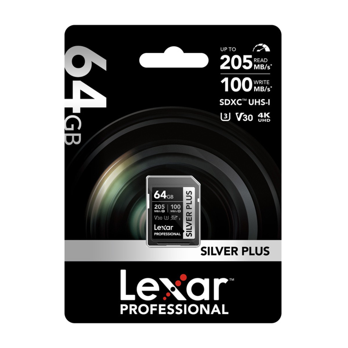 Κάρτα μνήμης Lexar Professional SILVER PLUS SDXC 64GB
