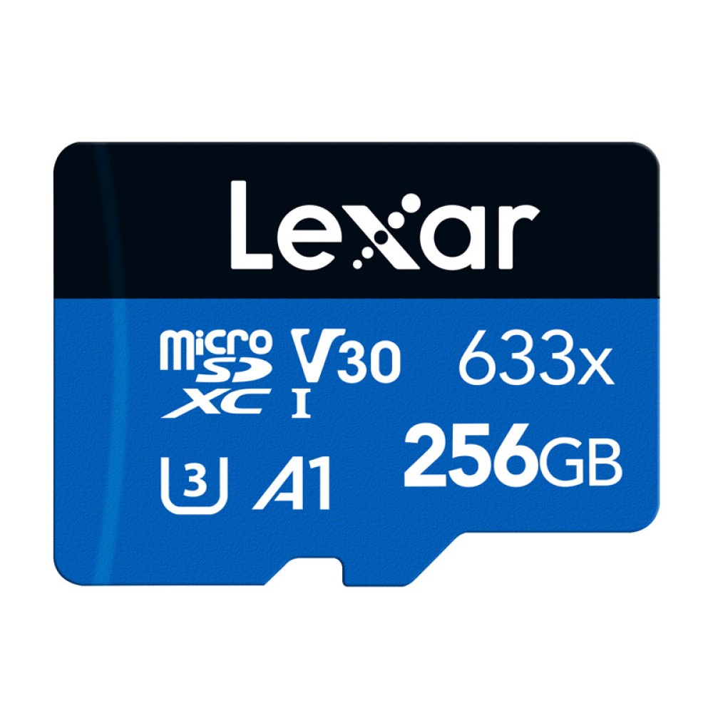 Κάρτα μνήμης Lexar High-Performance 633x microSDXC 256GB + προσαρμογέας SD
