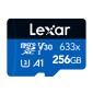 Κάρτα μνήμης Lexar High-Performance 633x microSDXC 256GB + προσαρμογέας SD