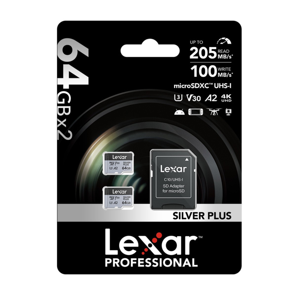 Τρόπος αγοράς Lexar High-Performance Silver Plus microSDXC 64GB + προσαρμογέας