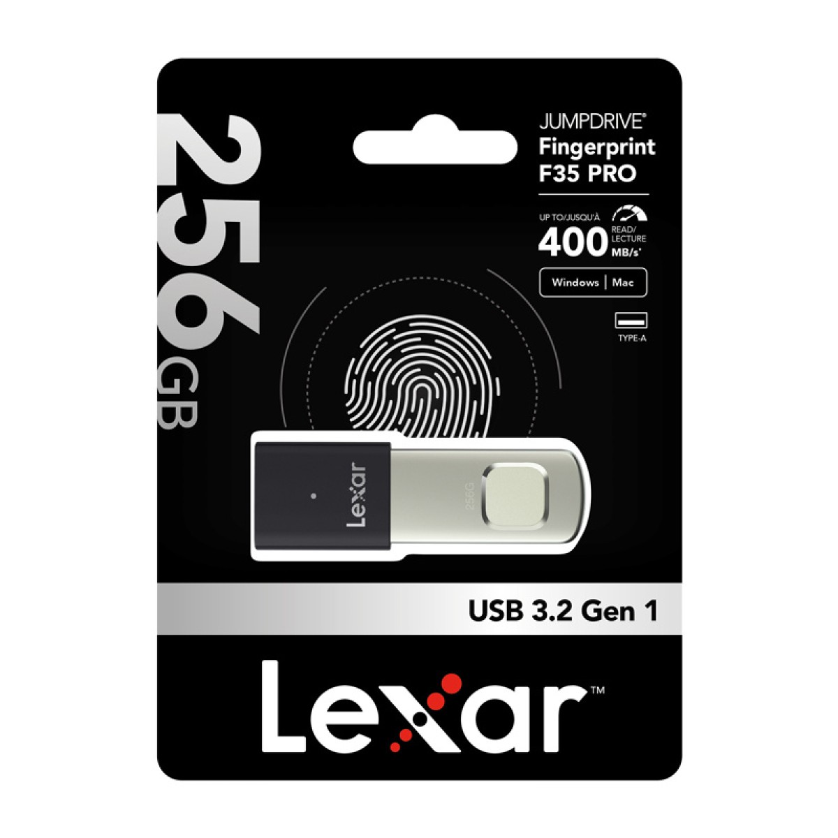 Μονάδα αποθήκευσης Lexar Fingerprint F35pro USB 3.2 256GB