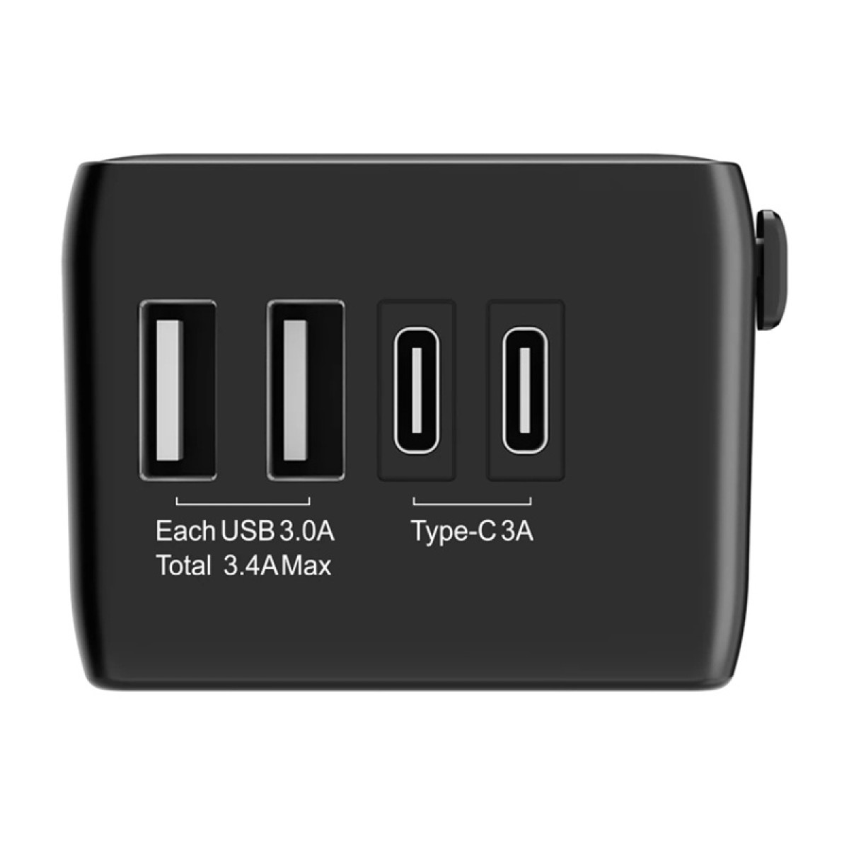 Blitzwolf BW-TA1 4-σε-1 προσαρμογέας ταξιδιού 2xUSB + C + PD 20W