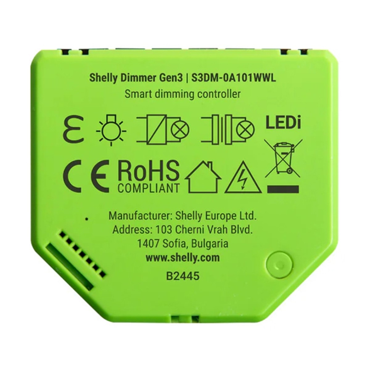 Shelly Dimmer Gen3 WiFi ελεγκτής φωτός