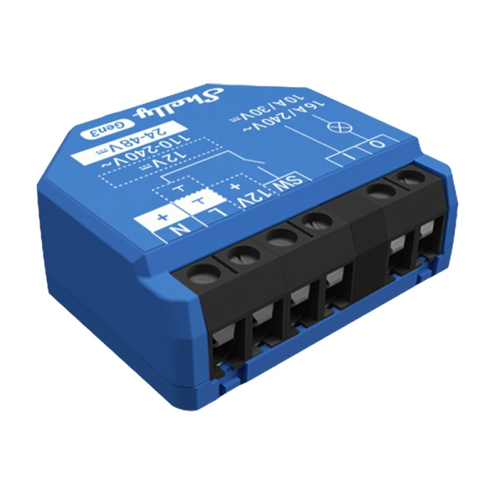Shelly 1 Gen3 Σετ 4 ελεγκτών WiFi/Bluetooth