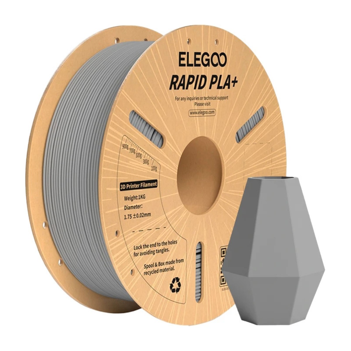 ELEGOO Rapid PLA+ νήμα (γκρι)