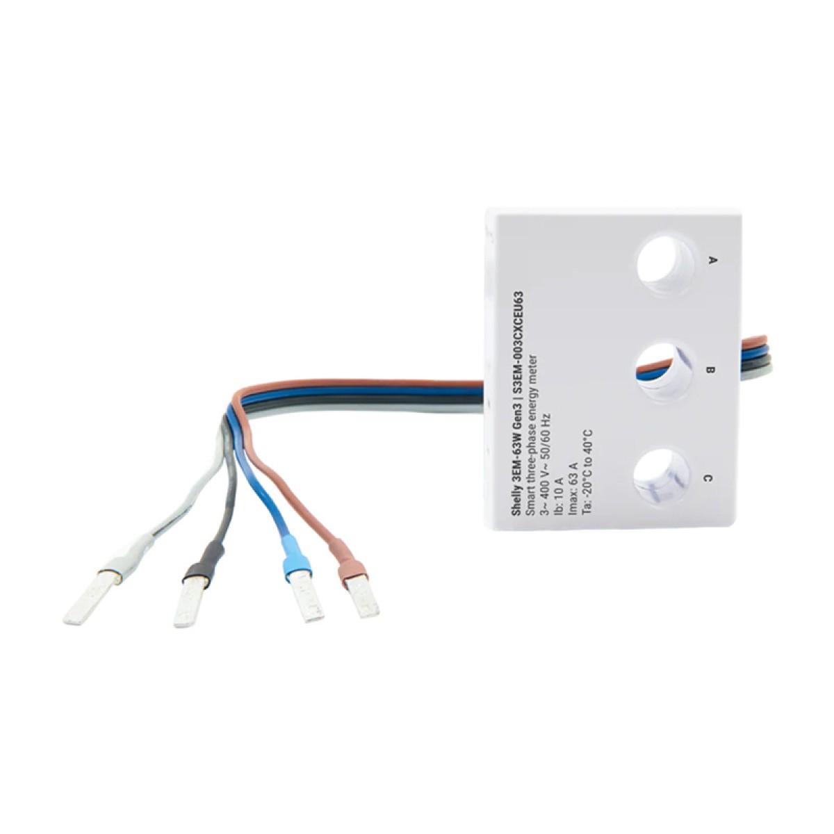 Shelly 3EM-63W Gen3 μετρητής ενέργειας WiFi 1/3 καναλιών (ενσύρματο μοντέλο)