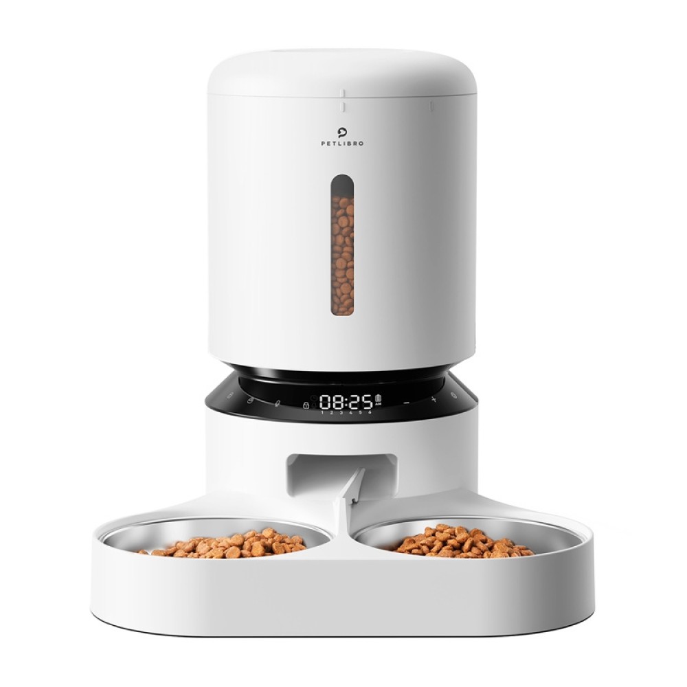 Petlibro Granary διανομέας τροφής με διπλό μπολ 5L (λευκό)