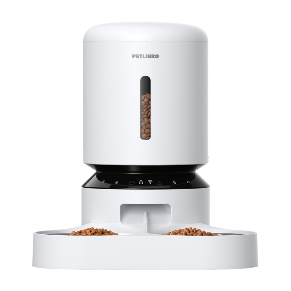 Petlibro Granary διανομέας τροφής με διπλό μπολ, Wifi, 5L (λευκό)