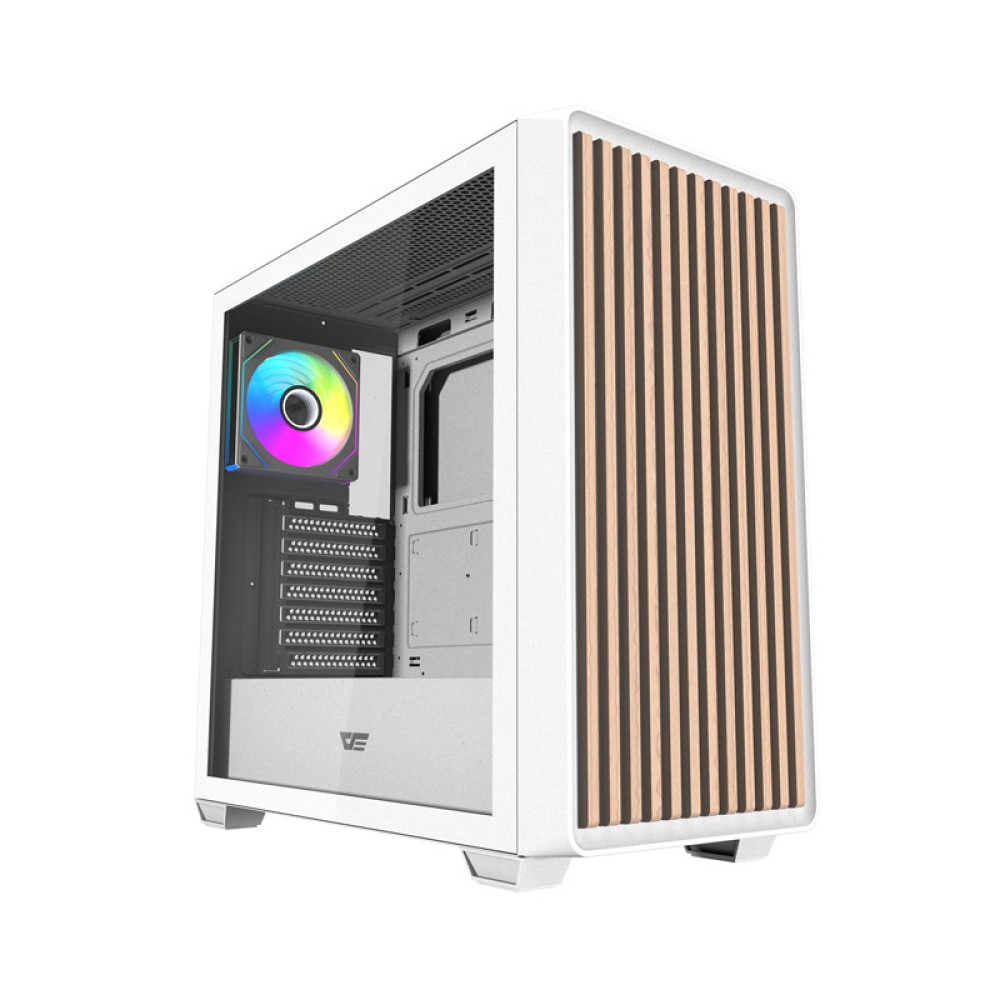 Darkflash DS900WD ATX περίπτωση υπολογιστή (Λευκό) + 4 ανεμιστήρες