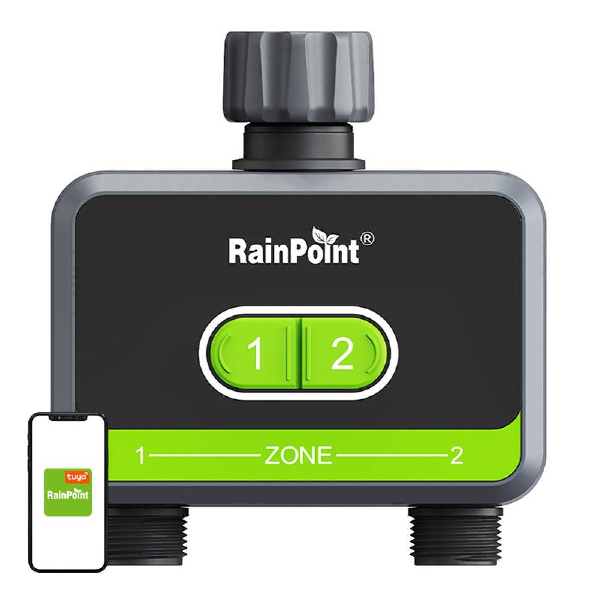 Ελεγκτής άρδευσης 2 ζωνών RainPoint με εφαρμογή