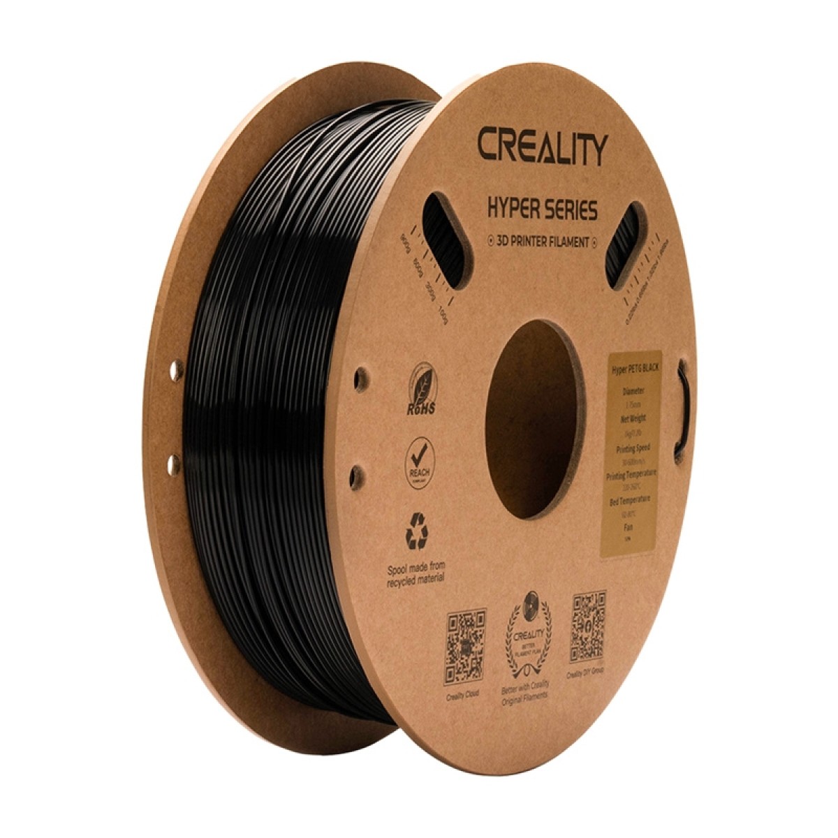 Νήμα Hyper PETG Creality (Czarny)
