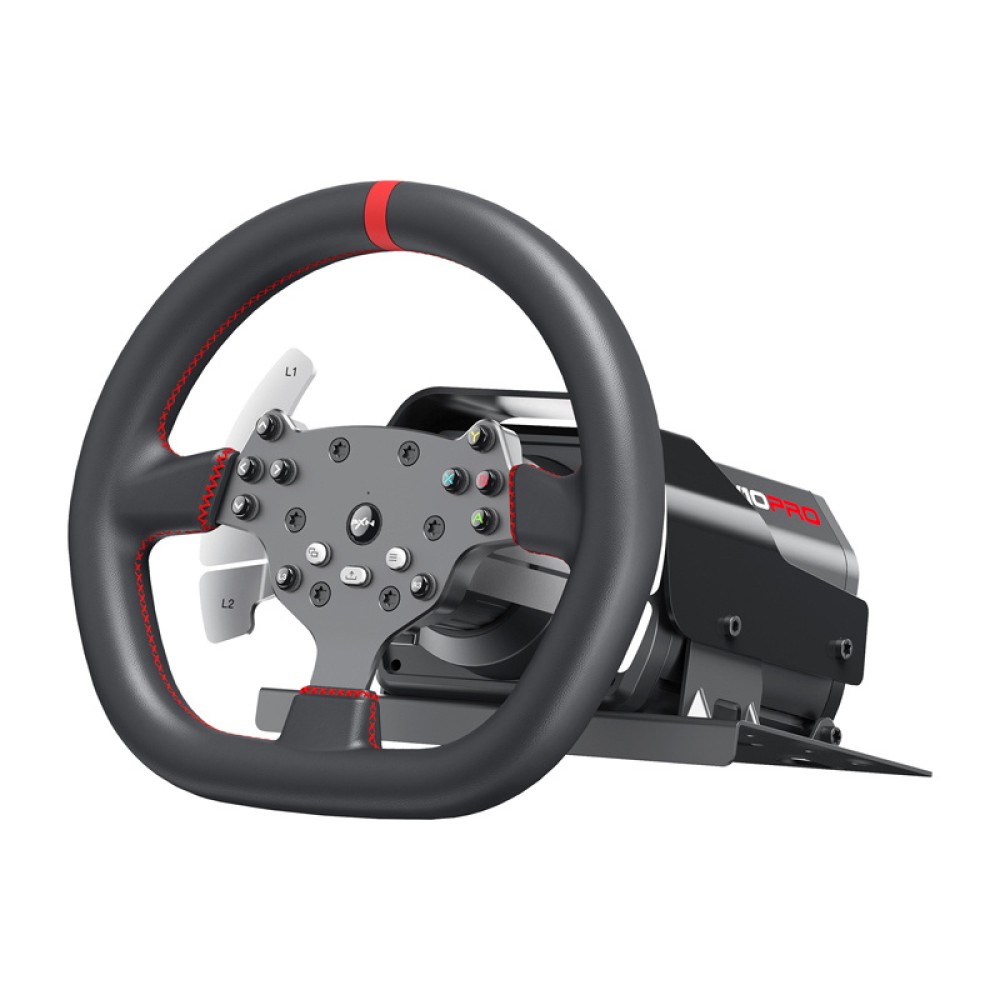 PXN-V10 Ultra gaming set - τιμόνι + πεντάλ + σφιγκτήρες + αξεσουάρ τοποθέτησης (PS4 / Xbox one / PC / Xbox Series X&S)