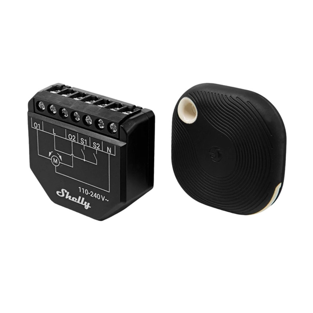 WiFi Shelly Shutter + κουμπί BLU Σκληρό 1 χειριστήριο περσίδων/κουρτινών