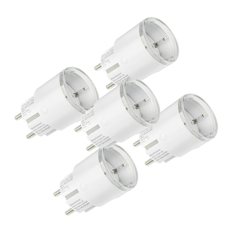 Σετ 5 έξυπνων πριζών Shelly Plug S MTR Gen3 12A (λευκό)