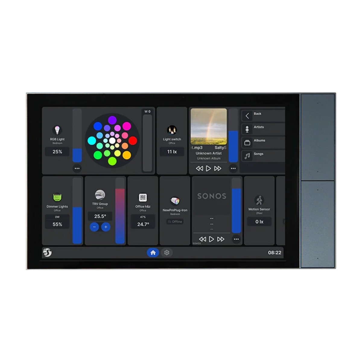 Panel sterowania 10.1" Shelly Wall Display XL WiFi/BLU (szary)
