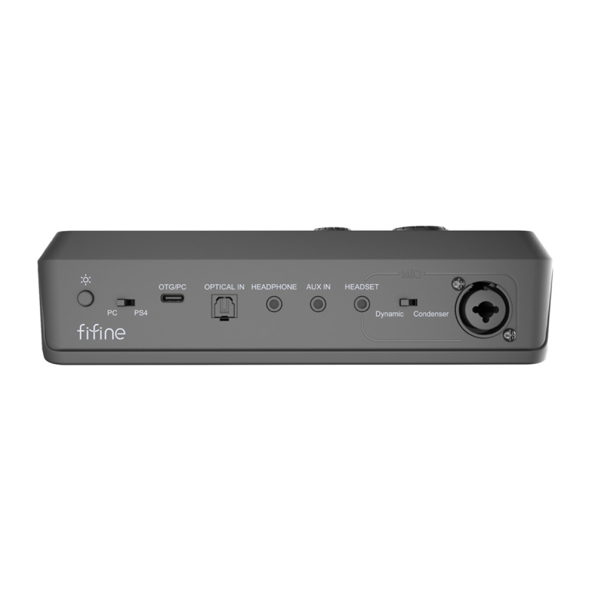 Fifine SC8 RGB gaming mixer (μαύρο)