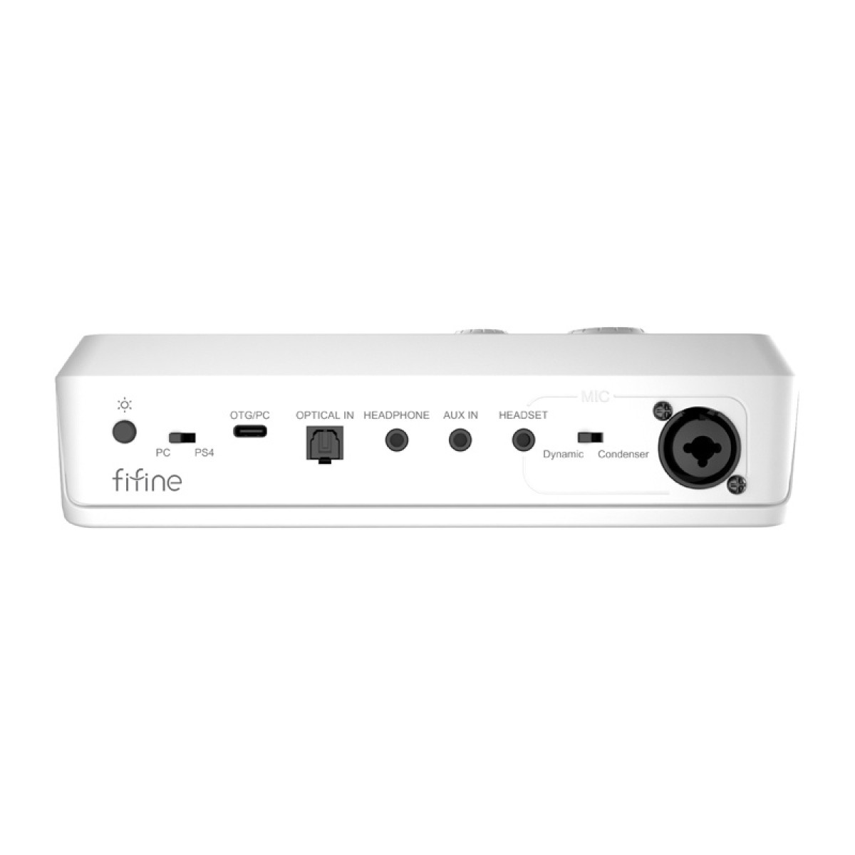 Fifine SC8W RGB gaming mixer (λευκό)