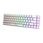 Μηχανικό πληκτρολόγιο Fifine GK1W, 65% RGB (λευκό)