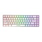 Μηχανικό πληκτρολόγιο Fifine GK1W, 65% RGB (λευκό)