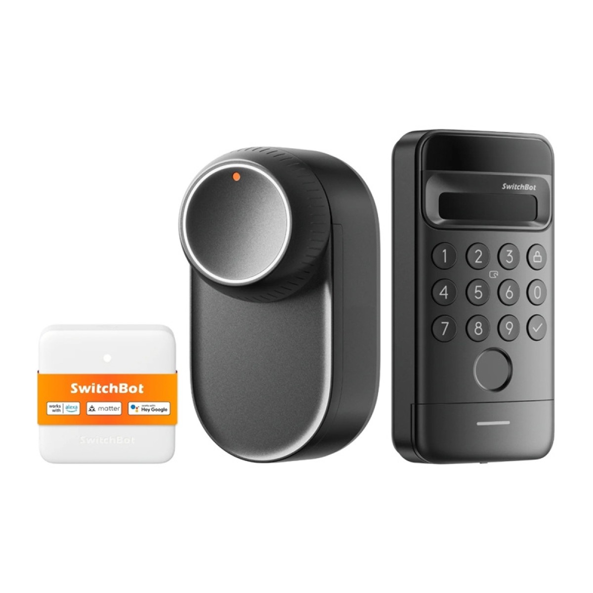 Έξυπνη κλειδαριά SwitchBot Ultra 3-σε-1 με πίνακα ελέγχου Hub Mini Matter και πληκτρολόγιο Vision